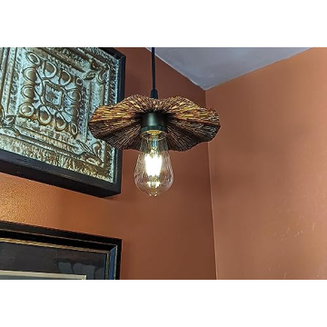 Pathson Vintage Metal Pendant Light with Adjustable Cord
