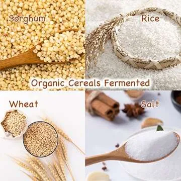 YUHO Organic Black Vinegar Less Salt, Kosher Great for Dumpling, Stir-fried Vegetables, Pork Belly in Black Vinegar 10.14 fl oz(300ml)