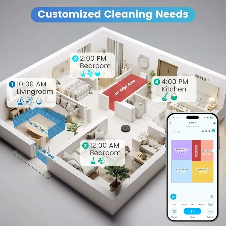 AIRROBO Robot Vacuum and Mop - Smart Cleaning Power