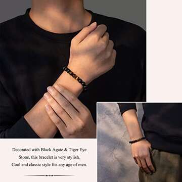 UNGENT THEM Gifts Men,You're Awesome Bracelet,Inspirational Thank You Appreciation Birthday Christma...