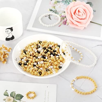 Whaline 1500Pcs Assorted Beads Kit for Jewelry Crafting