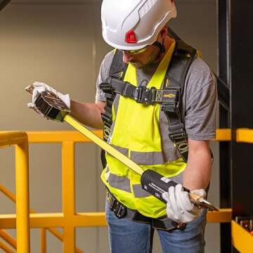 Guardian Fall Protection 10900 Halo Web SRL – 11 ft. Nylon Webbing with Carbineer, Swivel Top, Steel Snap Hook