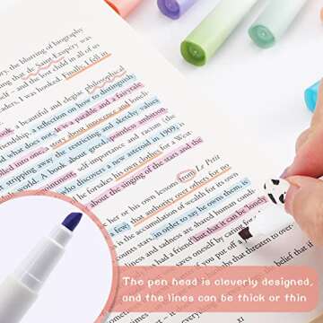 12 Packs Highlighters Assorted Colors, Bible Highlighters and Pens No Bleed, Aesthetic Highlighters with Soft Chisel Tip, Cute Highlighter Pastels, Bible Study Supplies and Aesthetic School Supplies