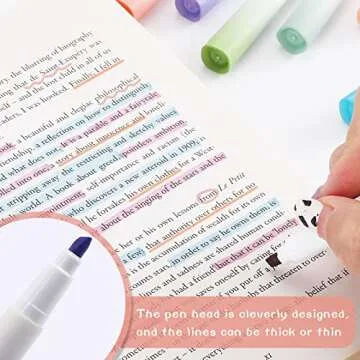 12 Packs Highlighters Assorted Colors, Bible Highlighters and Pens No Bleed, Aesthetic Highlighters with Soft Chisel Tip, Cute Highlighter Pastels, Bible Study Supplies and Aesthetic School Supplies