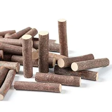 LAZACA Craft Sticks, Wood Sticks Crafting Twigs Crafts Log Toy DIY Vase Fillers Pumpkin Stems Rustic Decorations Ornaments,Loose Parts Play Materials