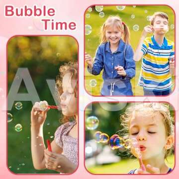 24PCS Valentines Day Bubble Wands for Kids' Parties