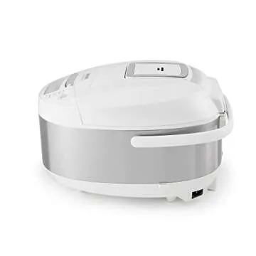 Aroma Housewares ARC-6206C Professional Digital Rice Cooker & Multicooker with Ceramic Inner Pot, Steam Basket Included, 12-Cup cooked / 4Qt, White