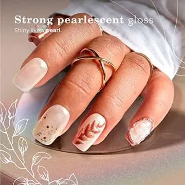 PrettyDiva Pearl Chrome Nail Powders Set - 7 Colors