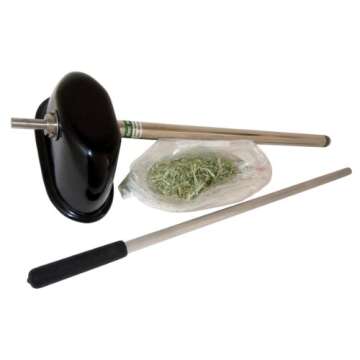 Hay Bale Sampler Probe, 18" Depth, Drill-Type for Sampling Hay Bales. Includes Bagging Attachment.