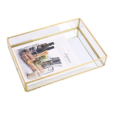 Elegant Sooyee Mirror Tray for Jewelry and Cosmetics
