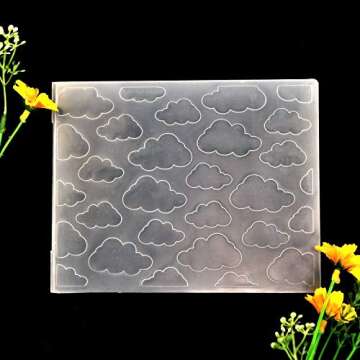 Kwan Crafts Cloud Plastic Embossing Folders for Card Making Scrapbooking and Other Paper Crafts, 12....