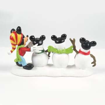 Department 56 Disney Village The Three Mousketeers Accessory Figurine, White, Small
