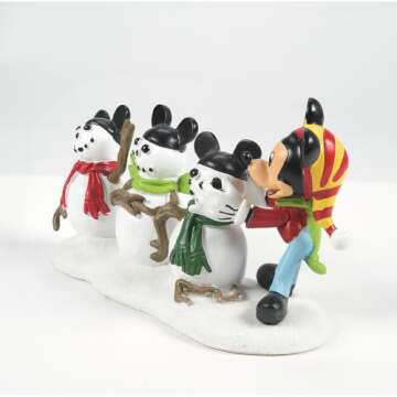 Department 56 Disney Village The Three Mousketeers Accessory Figurine, White, Small