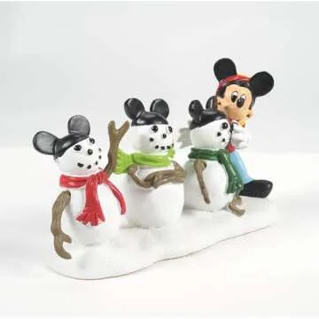 Department 56 Disney Village The Three Mousketeers Accessory Figurine, White, Small