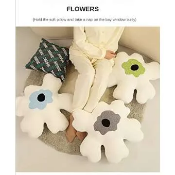 Stylish Plush Flower Pillow for Home Decor