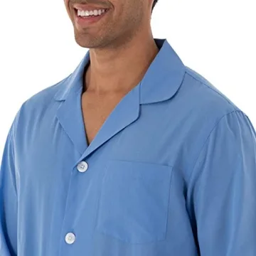 Azure Blue Long Sleeve Pajama Set - Men's X-Large