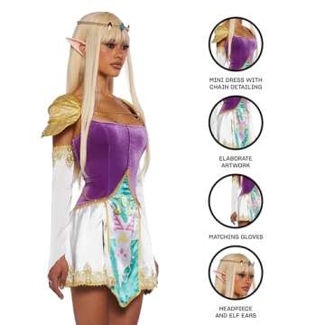 Dolls Kill Warrior Princess Costume- Video Game Theme