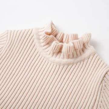 Simplee Kids Ribbed Knit Sweater Dress for Girls