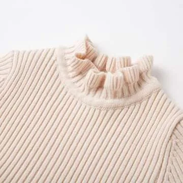 Simplee Kids Ribbed Knit Sweater Dress for Girls