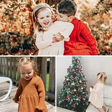Simplee Kids Ribbed Knit Sweater Dress for Girls