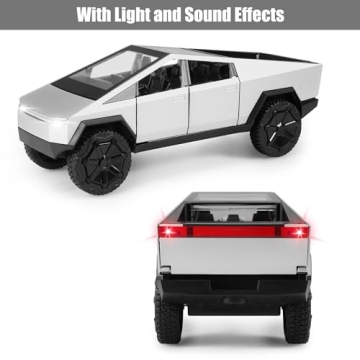 Toy Trucks 1/24 Cybertruck Diecast Cars Cybertruck Metal Toy Cars Cybertruck Model Gifts for Cybertruck Lovers Collection for Kids