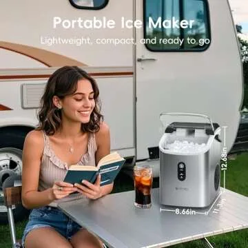 ecozy Nugget Ice Maker Countertop Produces Ice in Minutes