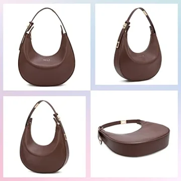 Trendy Coffee Leather Clutch Handbag - Stylish & Practical