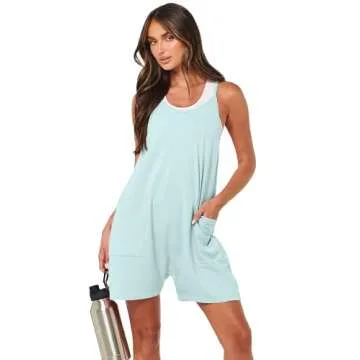 Stylish Women’s Summer Casual Sleeveless Romper with Pockets