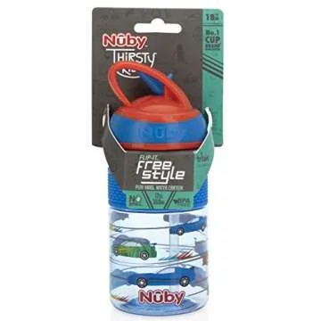 Durable Nuby Thirsty Kids Water Bottle for Toddlers