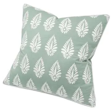 YugTex Booti Set of 2 Decorative Pillow Covers - Light Teal