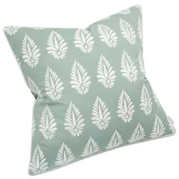 YugTex Booti Set of 2 Decorative Pillow Covers - Light Teal