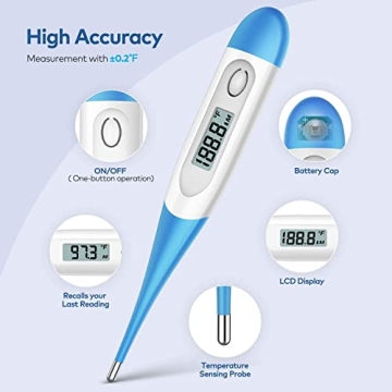 Boncare 10 Seconds Oral Thermometer for Accurate Readings