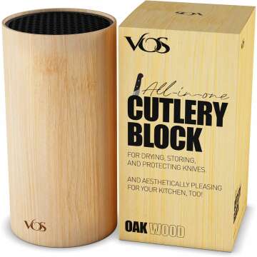 Vos Universal Knife Block for Sleek Kitchen Organization