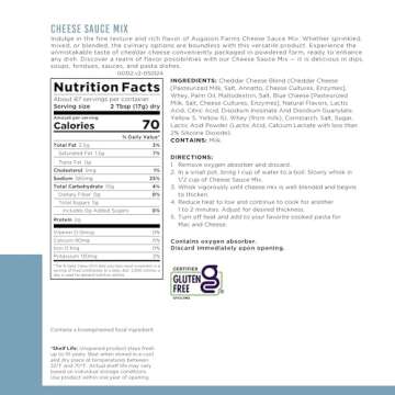 Augason Farms Cheese Sauce Mix Can, Emergency Food Supply, Everyday Meals, 87 Servings