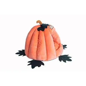 Armarkat Cat Bed Model C85CCS Pumpkin Shape, Orange, 20 x 20 x 16