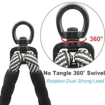 Mycicy Double Dog Leash Coupler - Walk Two Dogs with Ease