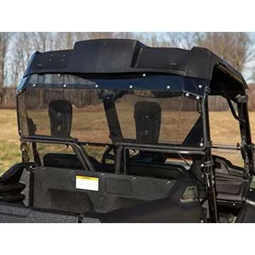 SuperATV Rear Windshield for Honda Pioneer 700 | Durable & Easy Install
