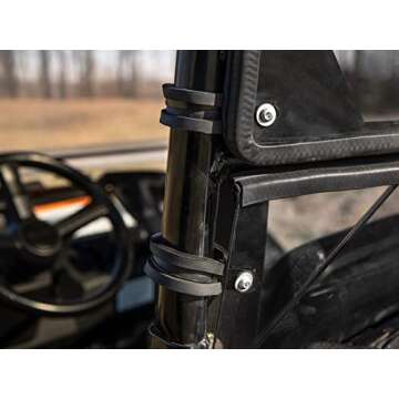 SuperATV Rear Windshield for Honda Pioneer 700 | Durable & Easy Install