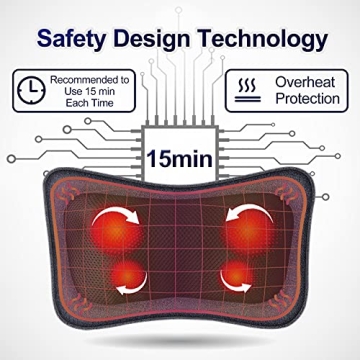 MoCuishle Back Massager with Heat for Neck and Back Relief