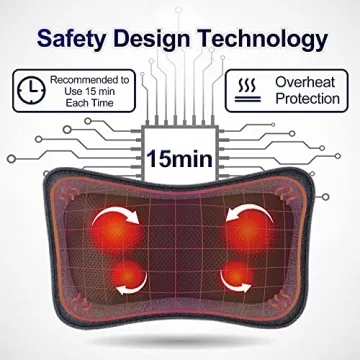 MoCuishle Back Massager with Heat for Neck and Back Relief