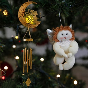 JOBOSI Solar Moon Fairy Wind Chimes Unique Women Gifts