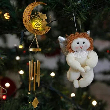 JOBOSI Solar Moon Fairy Wind Chimes Unique Women Gifts