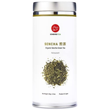 Senbird Organic Sencha - Japanese Green Tea - From Shizuoka, Japan - Loose Leaf Tea In Airtight Tea ...