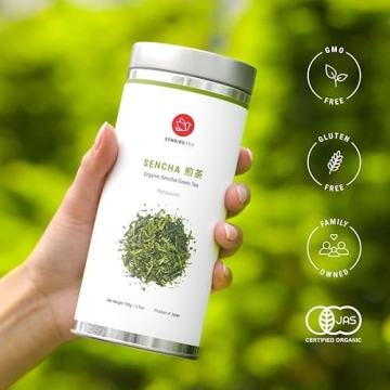 Senbird Organic Sencha Loose Leaf Japanese Green Tea