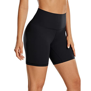 CRZ YOGA Womens ButterLuxe Biker Shorts 6 Inches - High Waisted Workout Running Volleyball Spandex Y...