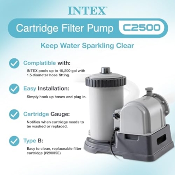 Intex C2500 Krystal Clear Pump for Above Ground Pools