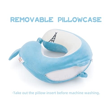 NiuniuDaddy Kids Travel Pillow - Soft Memory Foam Neck Support