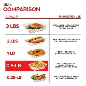 Eco-Friendly Extra Small Paper Food Boats - 250 Pack