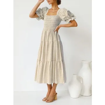 Elegant ZESICA Bohemian Summer Midi Dress for All Seasons