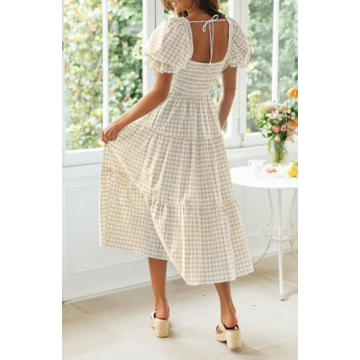 Elegant ZESICA Bohemian Summer Midi Dress for All Seasons